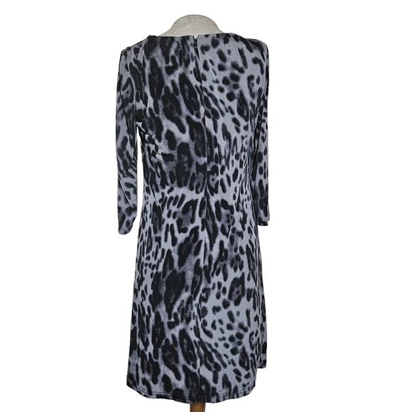 Tahari Animal Print Knee Length Dress Size 8 - Picture 2 of 6